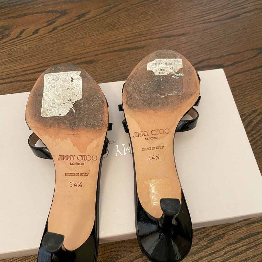 Jimmy Choi kitten heel sandals